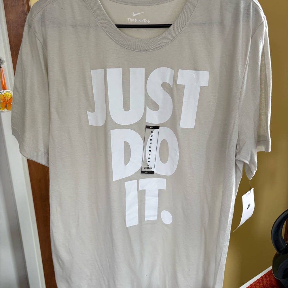 Nike Men's Light Tan Just Do It Tee